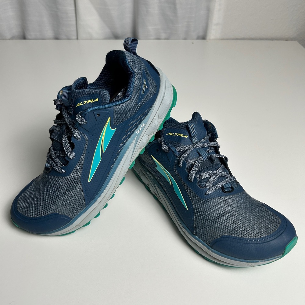 Altra Timp 3 Womens Trail Running Shoes Blue Teal Grey AL0A4VRB442 US 9